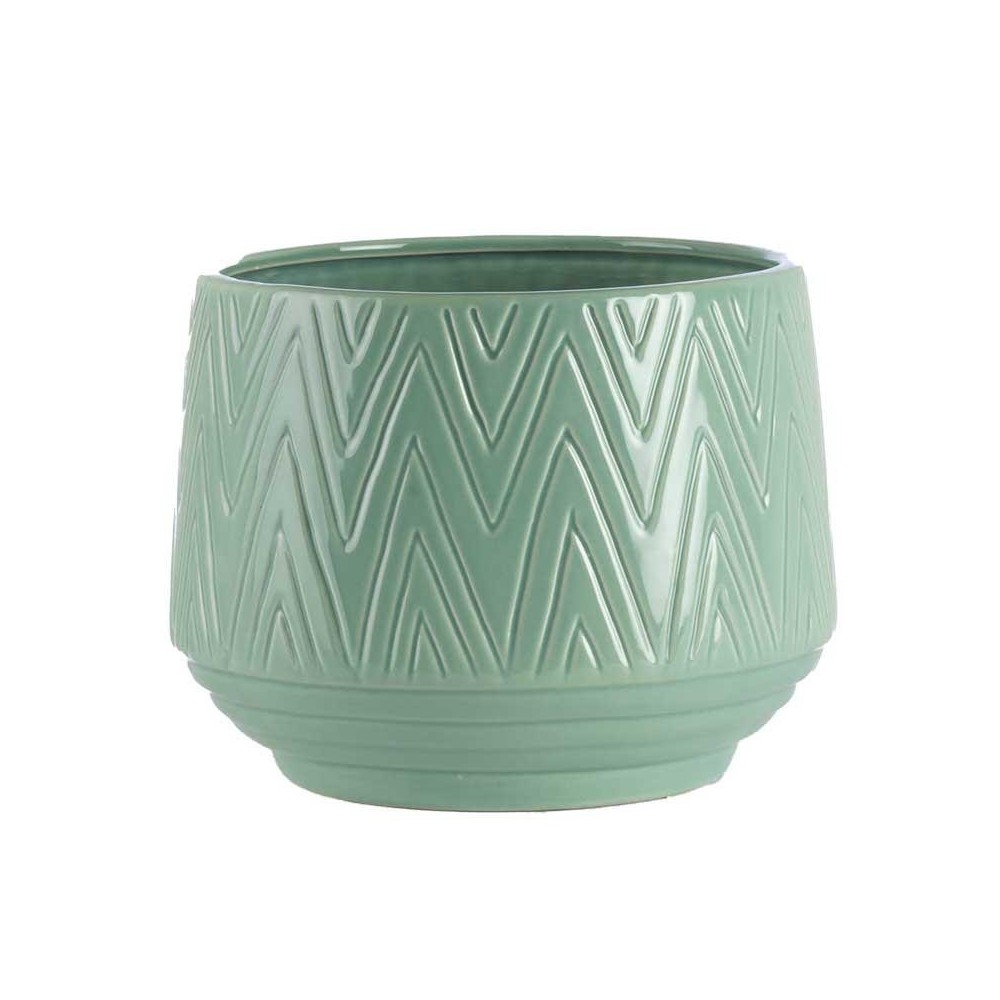 VASO VERDE MENTA CERAMICA EST D.18.3 H.14.4